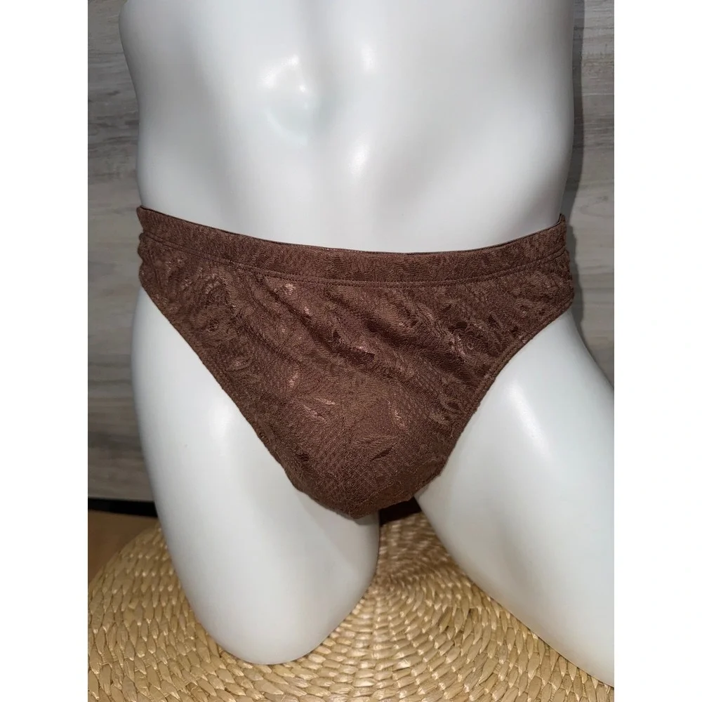 Cosabella Never Say Never Classic G-String Thong Brown Lace G-String size  S